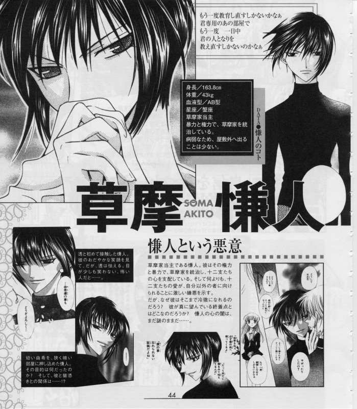 Otaku Gallery  / Art Books / Fruits Basket - Character Book / 045.jpg